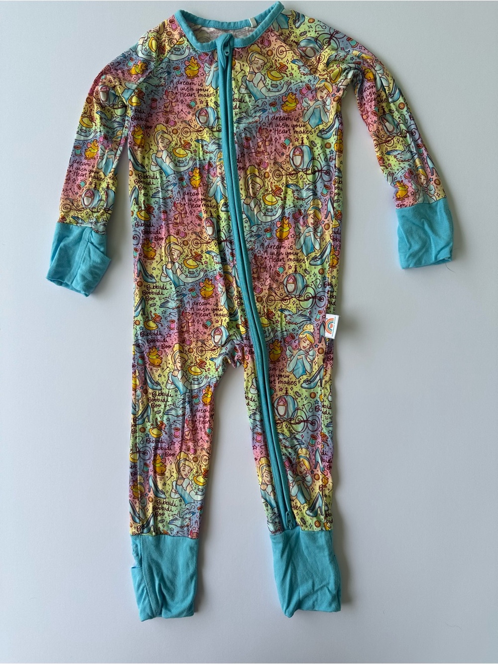 Bamboo Bliss | Disney Cinderella Footie Onesie | 6-12 months